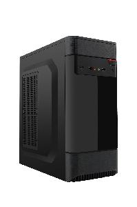 CX-91T4, ITD, Case ATX 0.4mmSGCC,All black,USB2.0 x 2 + HD Audio + USB3.0 x 1,Brown Box